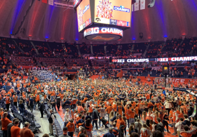 UI Student’s Storm Court as Illinois Men’s Basketball Clinches Big Ten Championship